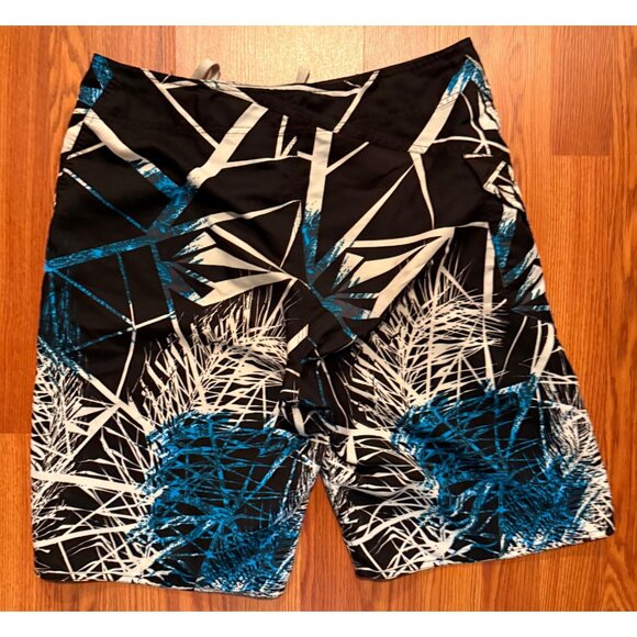 Volcom Board Shorts Mens 33 10" Swim Trunks Grunge AOP Y2K - Picture 2 of 8